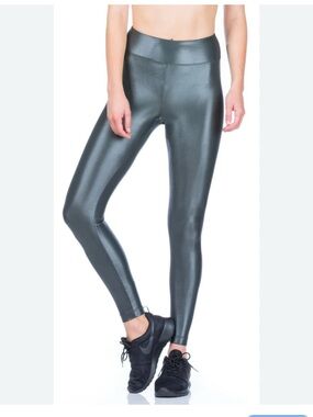 Koral Lustrous High Rise Legging gunmetal green M